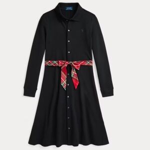 Polo Ralph Lauren NWT Stretch Mesh Dress Size 8/10 Black